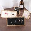 Bamboo Wood Jewelry Display Stand for Necklaces, Earrings, and Pendants