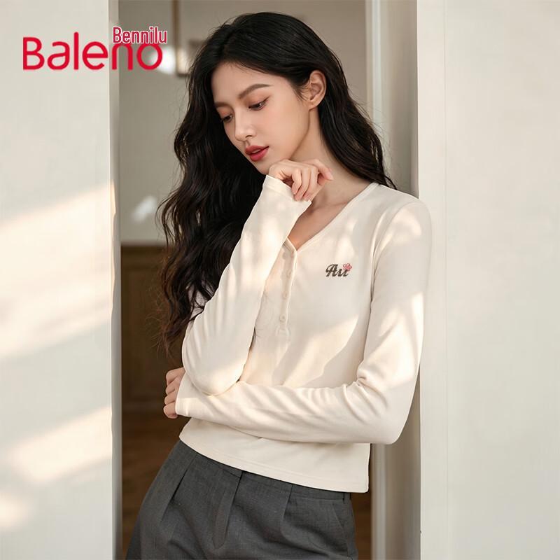 Baleno Women's V-Neck Long Sleeve T-Shirt