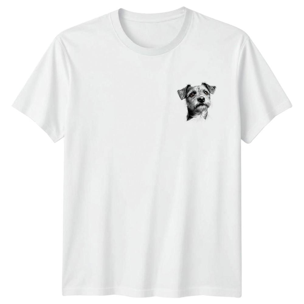 Terrier Dog Portrait Animals Dogs Unisexs TShirt Unisexs Tee Graphic Unisex Top S
