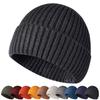 Exclusive Knit Thick Ribbed Knit One Size Fits Made with Highly Includes Inner Cap High [M2Ma] [Amazon Brand] Men's Beanie, Hat, Unisex, All,