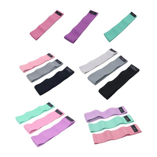 1/3 Peças Banda de Resistência Glúteos Construção de Quadril Booty Band Homens Mulheres Yoga Treino Pernas Coxas Faixa Elástica de Exercício Faixa de Treino de Alongamento