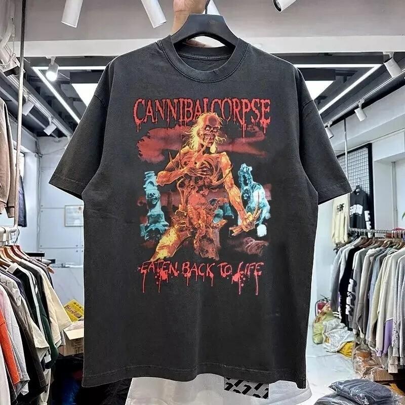 Футболка унисекс Cannibal Corpse Band Eaten Back To Life Черный Ремейк S-5XL M