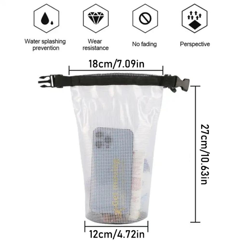 Outdoor 2L PVC Mesh Bag Drifting Waterproof Cross Body Bag  The Songkran Festival