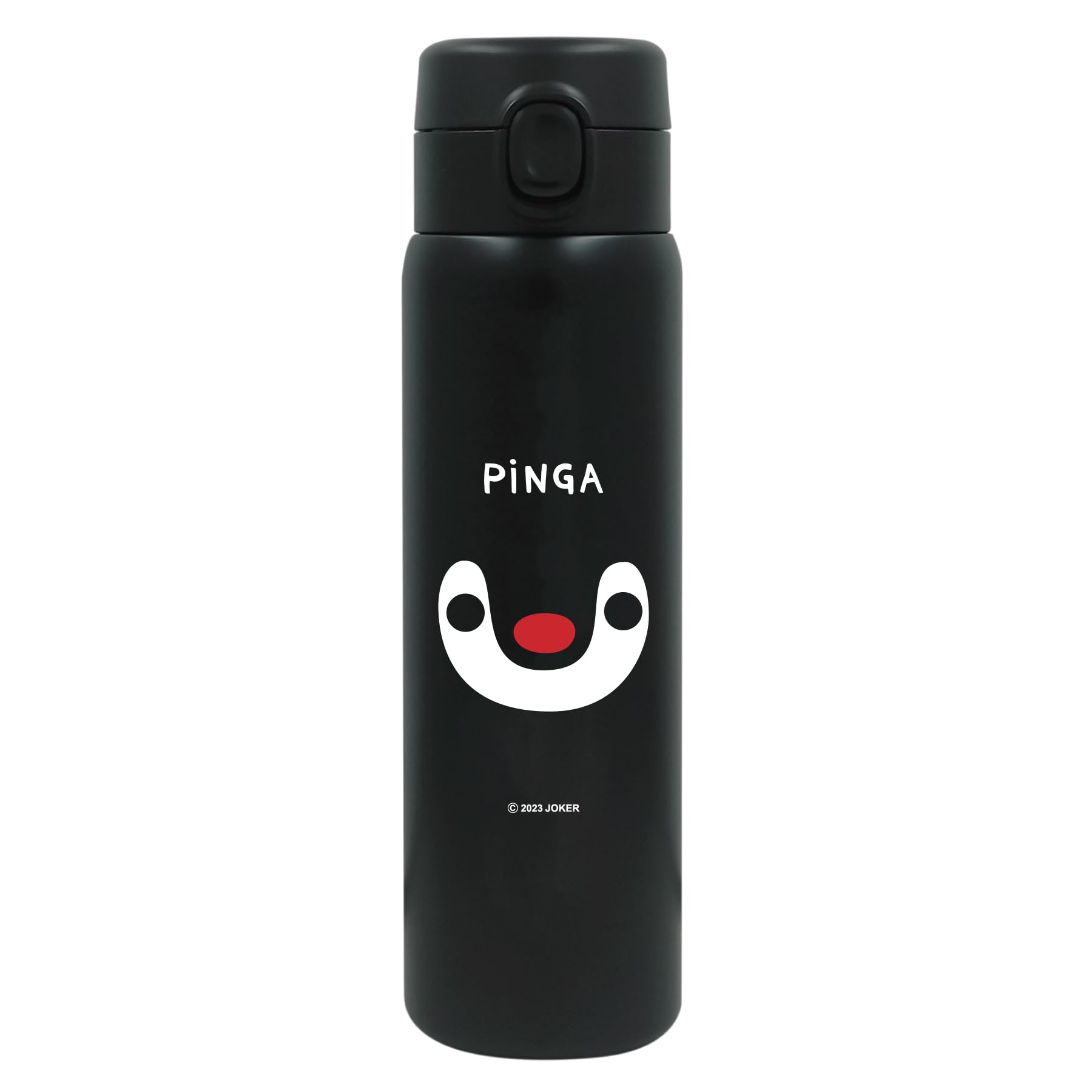 

Pingu Vacuum Stainless Steel 480ml Double-Sealed One-Push Bottle, [Pinga] 195-134 чёрный