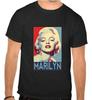 26 Marlyn Marli Monroe Logo Black T-Shirt -1059- Unisex T-Shirt