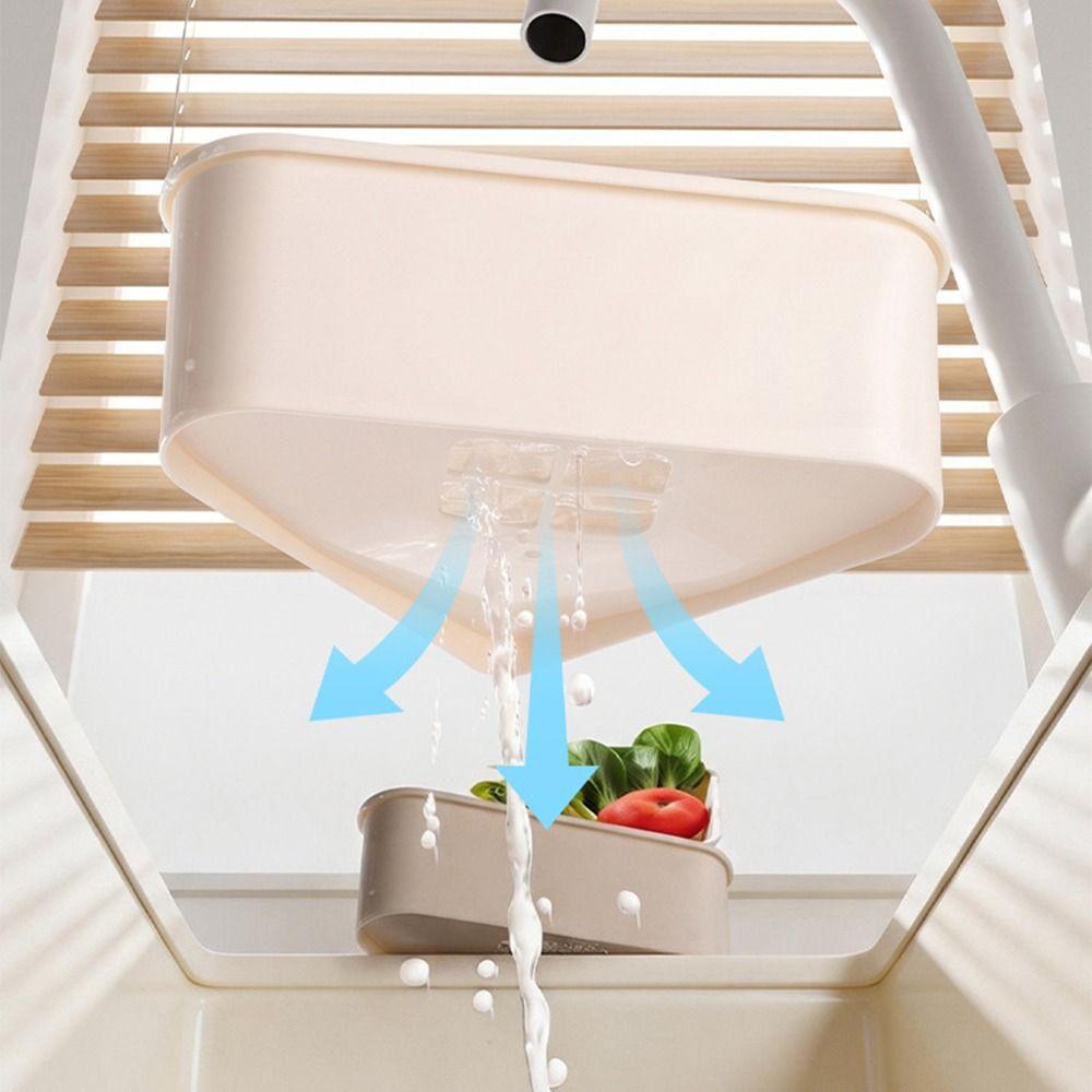 Compact Faucet Drainage Basket Triangle Shaped Triangle Sink Filter Rack  Household Use
