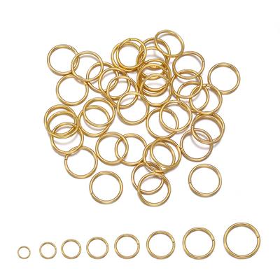 100-200Pcs Stainless Steel Open Single Loops Jump Rings Split Rings For Jewelry Making DIY Necklace Connectors Accessories