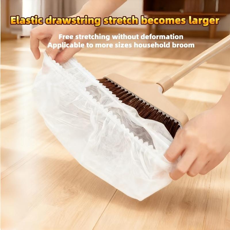 Static Broom Covers 100PCS,Disposable Hair Catcher Sheets for Sweeping - Lint&Pet Hair Remover,No-Mess Floor Cleaning Essentials