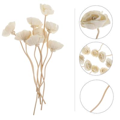 Feuerloser Aroma-Trockenblumen-Stäbchen Ätherisches Öl Diffusor Aromatherapie-Stäbchen Diffusor-Stäbchen Blumen-Stäbchen Rattan Öl-Rohr