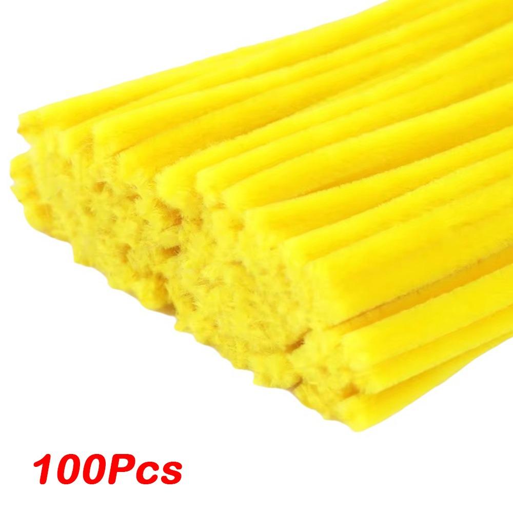 100/300/400Pcs Flexible Wire Pipe Cleaners Bendable Plush Sticks  for Artificial Flower Making