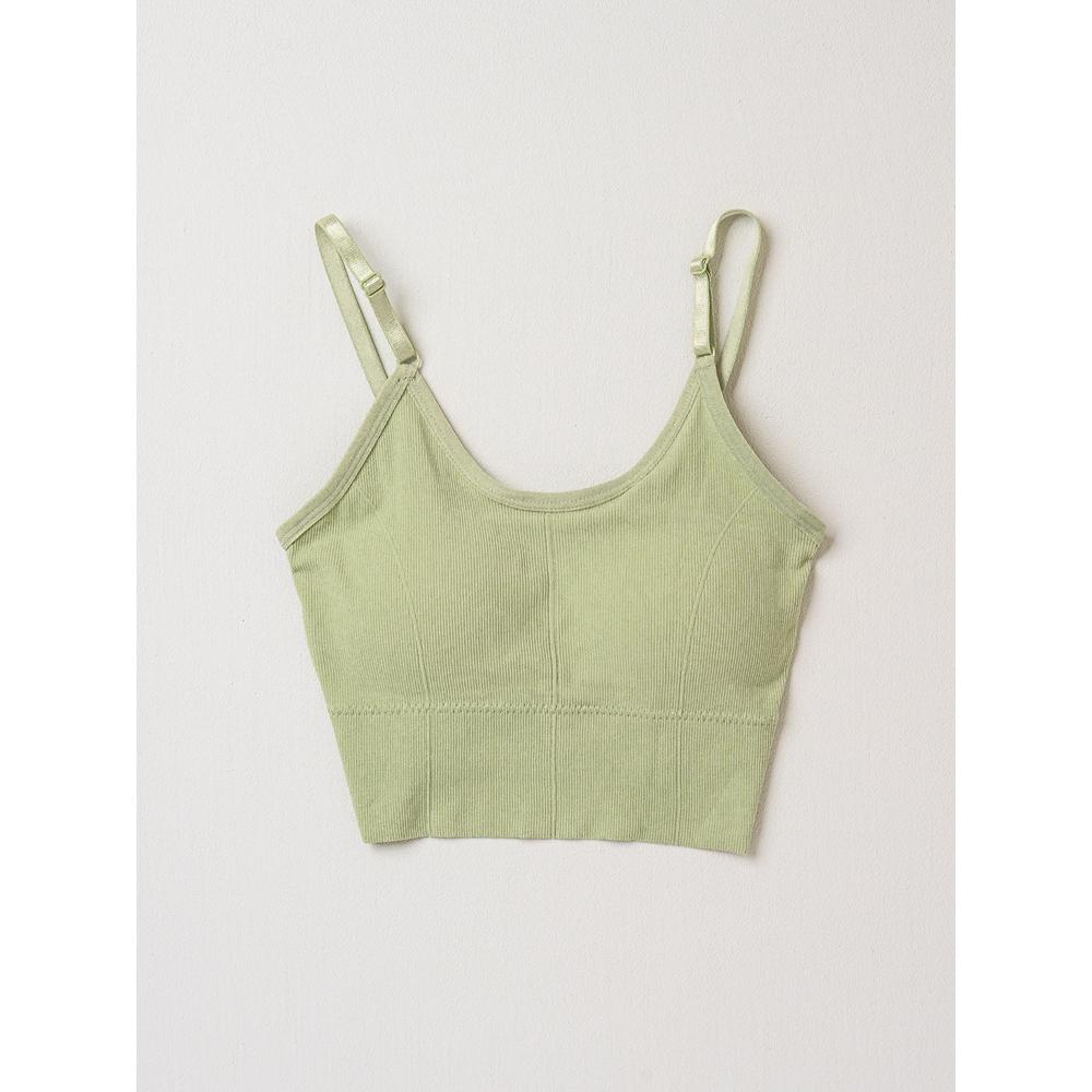 Daiso WoMens Sports Bra Top M L Green