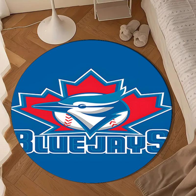 Blue Jays Baseball Season Round mat, Anti-slip Circle Carpet Chair rug For livingroom,Bedroom, doormat home decor Gift Christmas Gifts