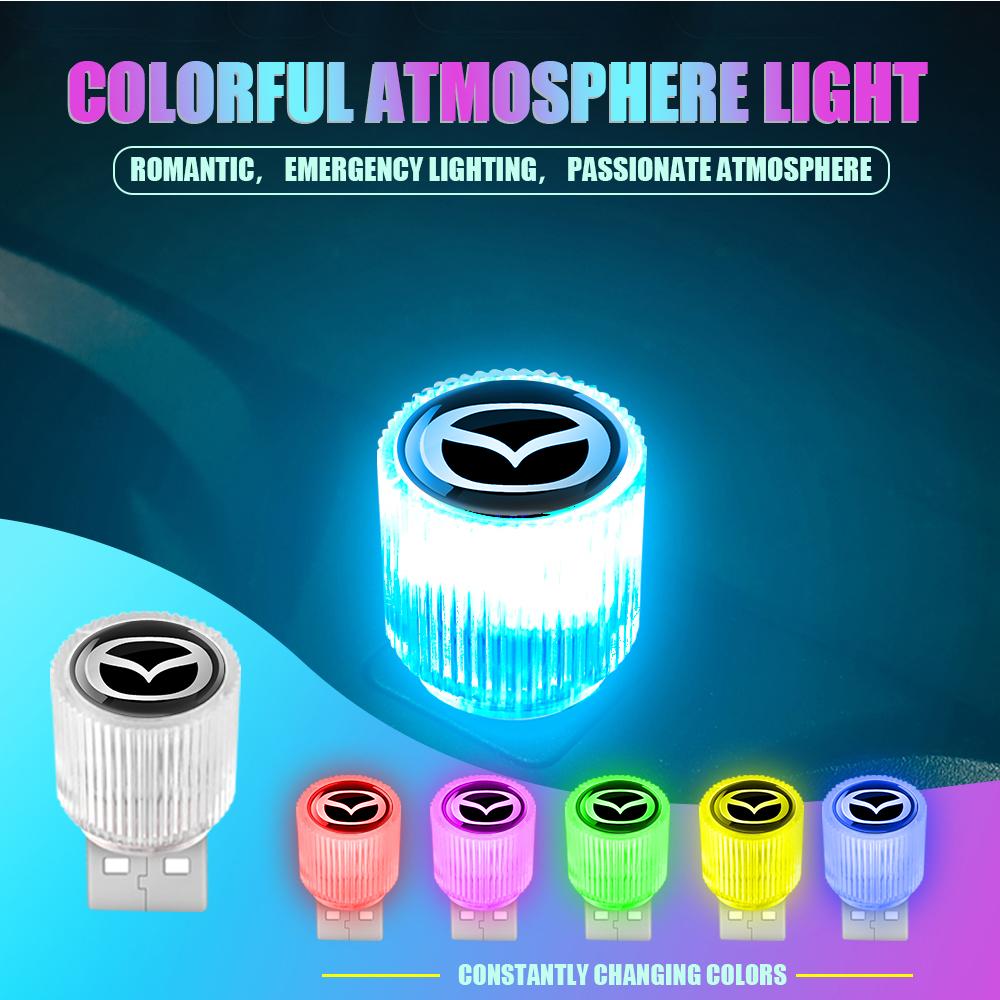 Car Accessories Mini USB Plug Lamps Night Car Interior Ambient Lights For Mazda CX-3 Bk GJ GL CX-8 CX-5 MS Speed 6 2 3 CX30 MX-5
