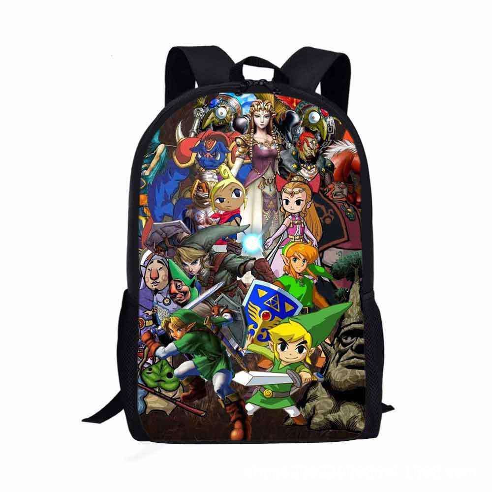 The Legend Of Zelda Student Backpack Durable Waterproof And Trendy For Kids