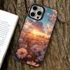 Flower Sea  Phone Case For iPhone 17,16,15,14,13,12,11 Plus,Pro Max,XS,Colored Silver Plated Inside Cover