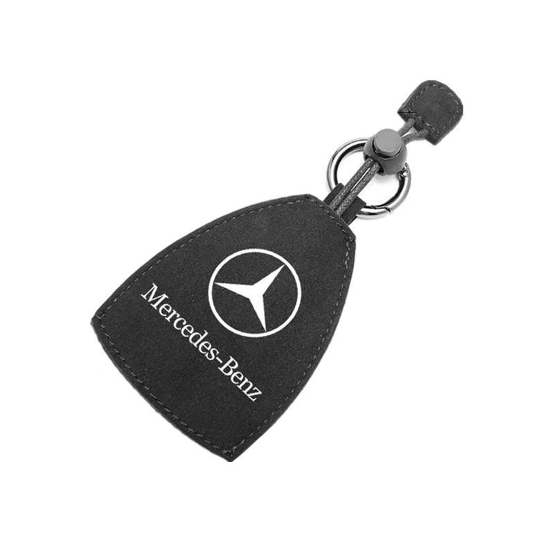 GLC GLB Suede Leather Car Key Bag Key Holder Organizer Car Key for Mercedes Benz B/C/E/S Class A Class C200L GLC GLK New CLA GL