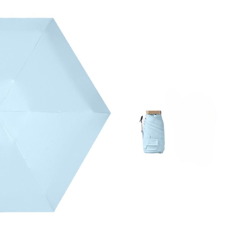 14cm ultra light 60 fold flat sun umbrella women's sun protection UV protection sunshine and rain dual-use mini sun umbrella