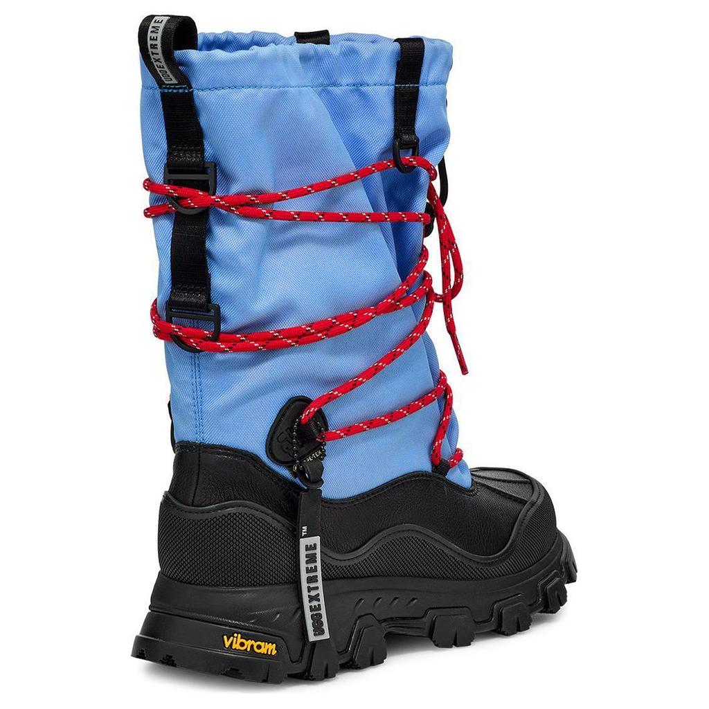 UGG Cow Leather Short Outdoor Boots Women's Sky Blue/Black 1161890-BKYB