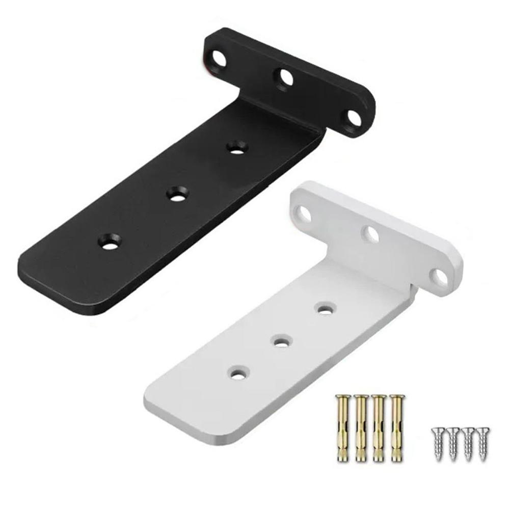 Wall tripod bracket 2pcs shelf support for partitions with thickened cold rolled steel structure black and white colors