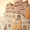 KINOWA "Tower of Babel" Woodcut Original Handmade Kit, Masterpiece by Bruegel, Made In Japan