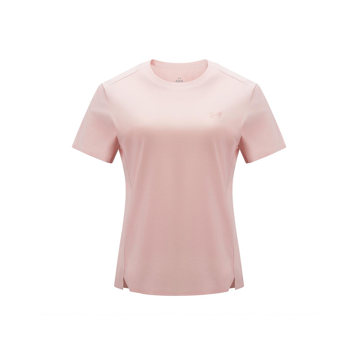 

Under Armour Hiking Series Logo Moisture-Wicking Quick-Dry Breathable UV Protection Short Sleeve T-Shirt Women Tops Exquisite-Pink 15223279-0135 S
