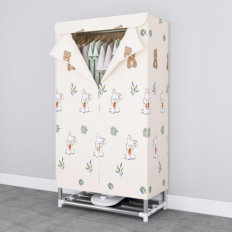 Thickened Steel Pipe Cloth Wardrobe for Bedroom or Dorm Storage, Winter Style