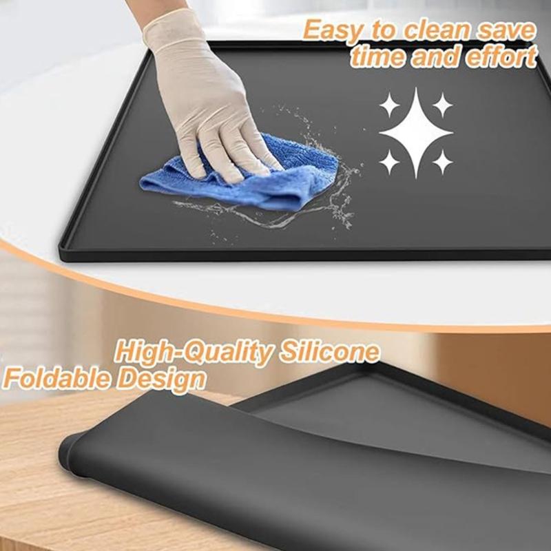 Waterproof Anti Slip Bath Mat for Toilet Chair Floor Protections Durable Silicone Easy to Clean and Move