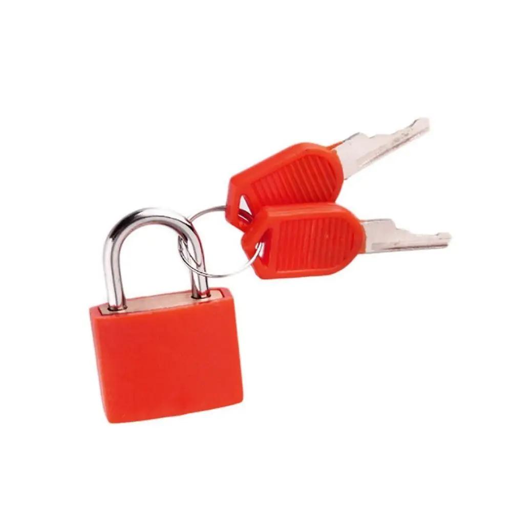 

23mm Mini Suitcase Diary Lock With 2 Keys Anti-Theft Drawer Cabinet Padlock Multicolour Travel Bag Zipper Lock Home Decor
