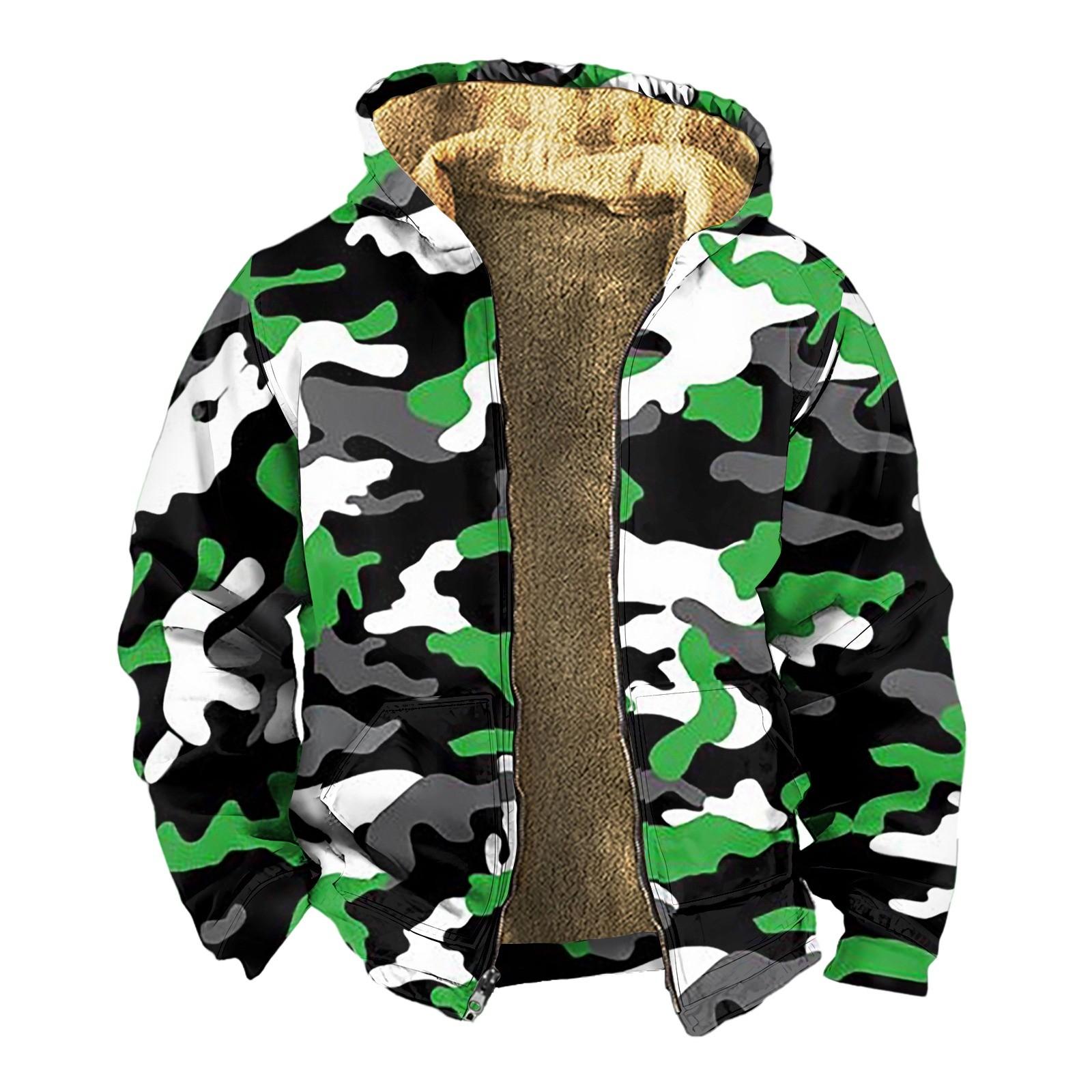 

Мужская утолщенная куртка на пуговицах с двойным карманом и карманной вставкой, хлопковая куртка L зелёный