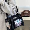 Japanese Harajuku Niche Design Transparent Y2K Ulzzang Ita Bag 10cm Dolls Bag Light Mobile Phone Bag Student Crossbody Bag