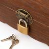 Wooden Piggy Bank Vintage Treasure Chest Shaped Money Saving Bank for Home Decor Party Display 14x10x10cm with Lock