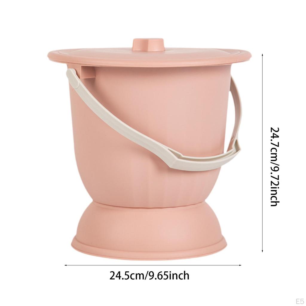 Chamber Pot, Night Urinal Spittoon with Lid, Potty Bucket for Female Male Kids Adults