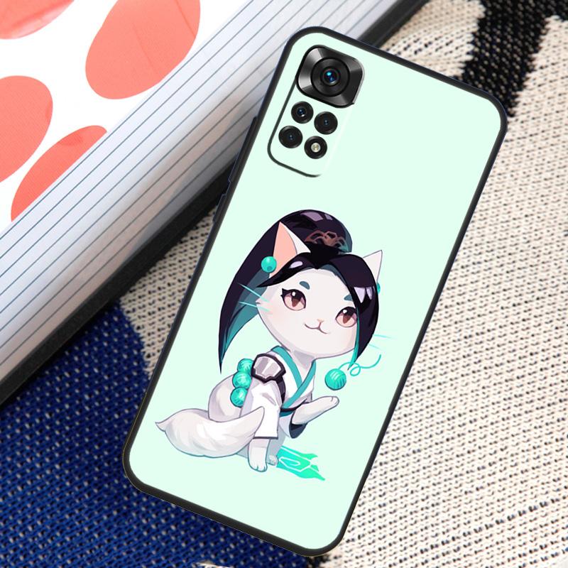 

Милый мультяшный чехол с котиком Valorant для Xiaomi Redmi Note 8 9 10 11 12 Pro 8T 9S 10S 11S Redmi 12C 9C 9T 10A 10C Обложка Redmi Note 10S