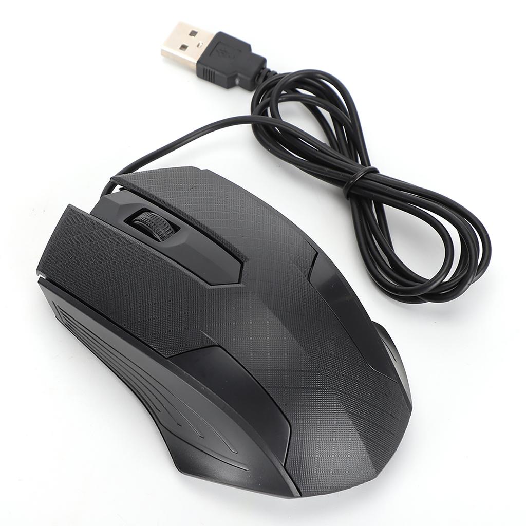 Wired Mouse Professional Office Laptop Computer Tool 2400dpi Human Engineering DesignBlack Q57