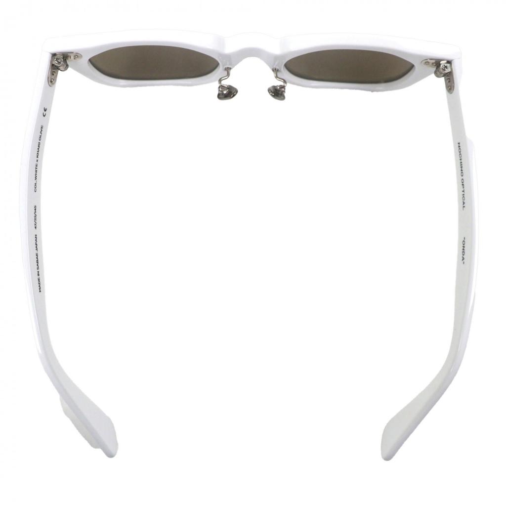 Pristine NOCHINO OPTICAL Sunglasses ONDA White Mens Used