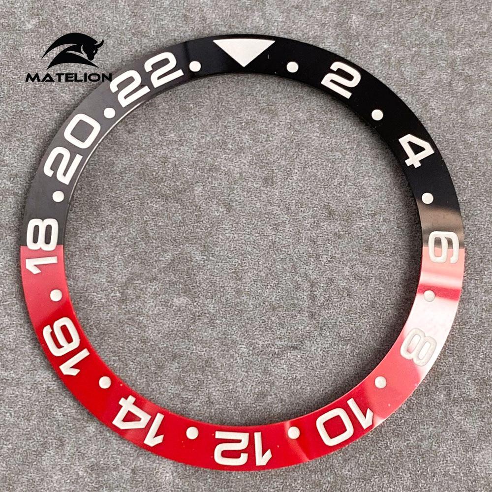 MATELION 38 мм керамический сплав часы безель вставка кольцо наклонная посадка 40 — фото 45