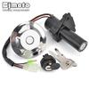Motorcycle Ignition Switch Fuel Gas Cap Seat Lock Key For Yamaha YBR125 YBR 125 YBR 125 2005 2006 2007 2008 2009