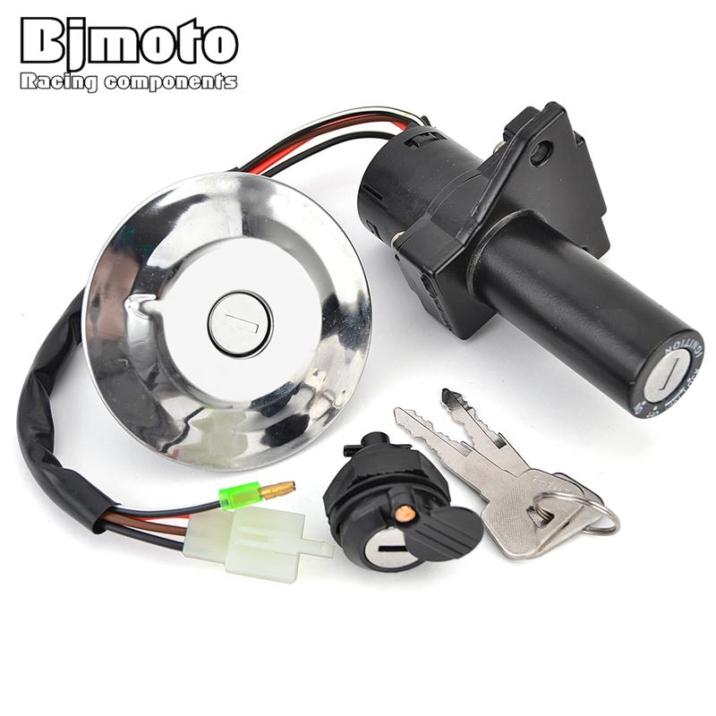 Motorcycle Ignition Switch Fuel Gas Cap Seat Lock Key For Yamaha YBR125 YBR 125 YBR 125 2005 2006 2007 2008 2009