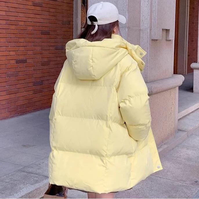 Women Down Jacket Thick Warm Winter Clothes Puffer Parka Coats Overcoat Hooded Streetwear Jackets Sportswear Casual Parkas