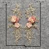 Three-Dimensional Rose Dipped Flower Embroidered Lace Collar Imitation Pearl Diy Pair Flower Lace Lace Dress Accessories