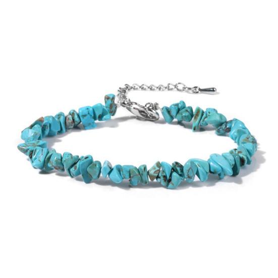 Women Bracelet Irregular Beads Decor Adjustable Length Non-fading Bracelet Wrist Jewelry Versatile