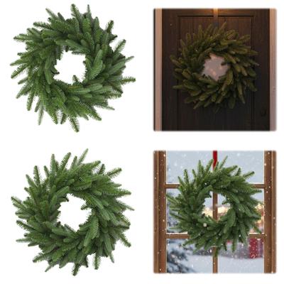 Christmas Garland Christmas Pine Cone Wreath Artificial Green Wreath for Wedding Party Arch Table Wall Decoration