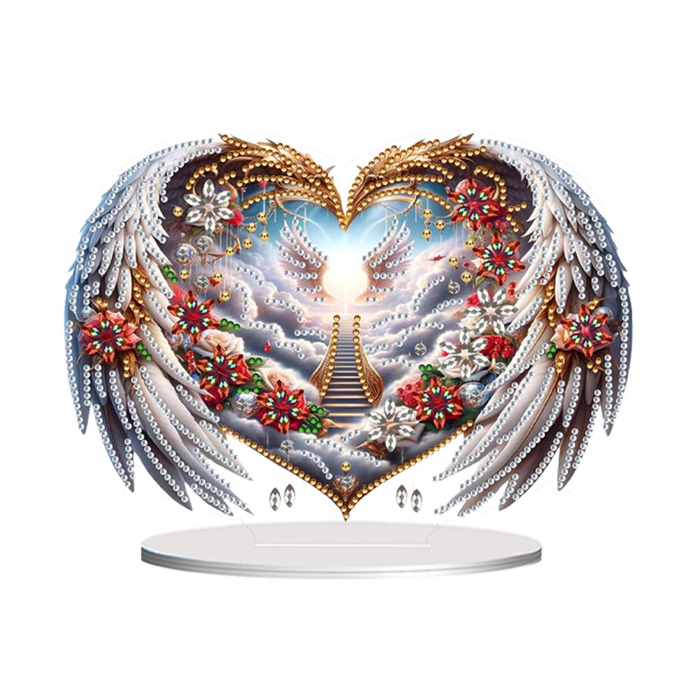 Acrylic 2D Flat DIY Double-Sided Desktop Diamond Art Kits Diamond Painting Desktop Ornaments Kit for Home Office Desktop Decor