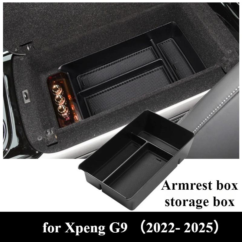 Mittelkonsolen-Armlehnenbox für Xpeng G9 -2025 Aufbewahrungsbox Becherhalter Ablage Organizer Auto Innenzubehör