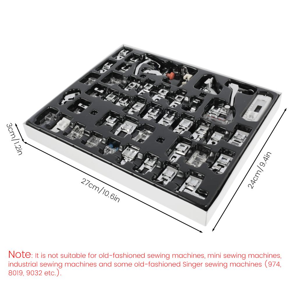 

45 шт. сменных прижимных лапок для мини-швейной машины, прижимная лапка для швейной машины, набор принадлежностей для прижимной лапки