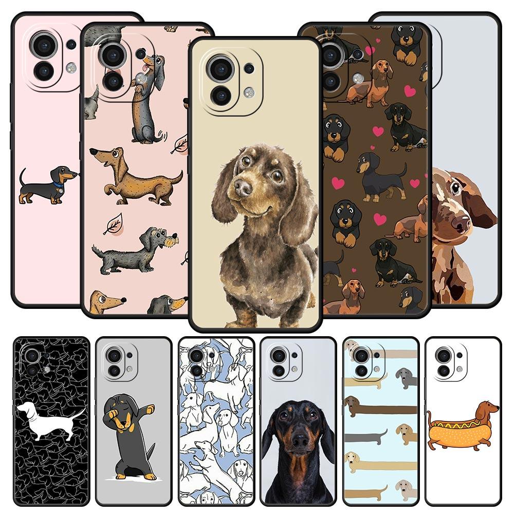 Dachshund Sausage Dog Phone Case For Xiaomi Mi 15 14 Pro 13 12 11 Lite 10T 11T 12T 13T 14T Poco X6 X5 X4 X3 NFC F3 F4 GT Cover