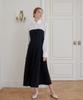 Bye Bye Seop Bustier Layered Mini Dress Black [T41]