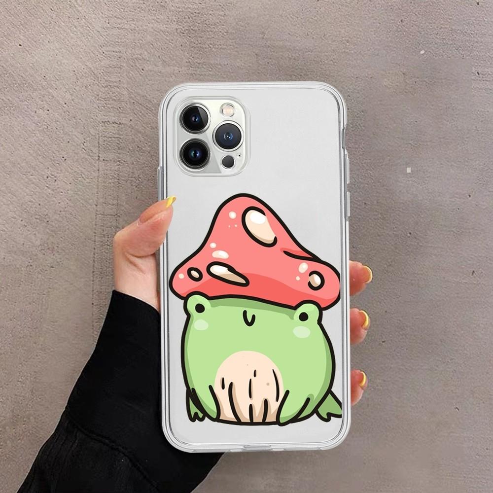 Frog cartoon drawing Phone Case For iPhone 15 13 14 Pro Max XS XR 12 11 Pro 13 Mini 6 7 8 Plus Soft Clear Back Cover