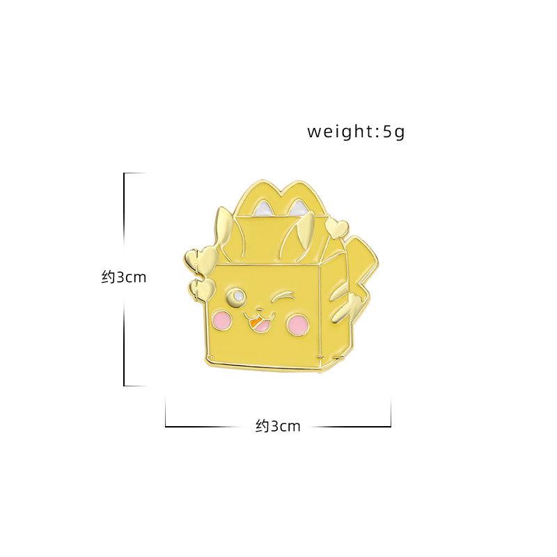 Pokémon Pikachu Brooch Pokémon Pokémon Cute Clothing Accessories Zinc Drip Oil