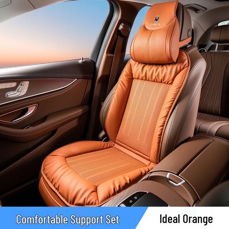 ORA Automobile 5EV Integrated Seat Cushion Backrest for Haomao Shandianmao/Baimao Haomao GT - Breathable, All-Season Use